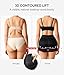 Nebility Butt Lifting Shapewear with Butt Pads - Padded Underwear for Women Booty Lifter Shorts Lace Hip Enhancer Black