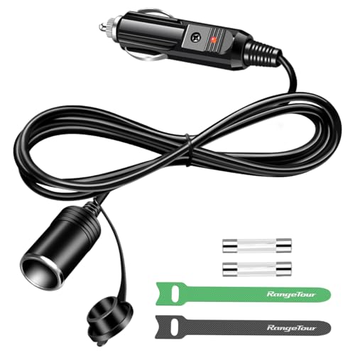 Range Tour Car Cigarette Lighter Extension Socket Cord 1.8m/6ft 12-24V 15A