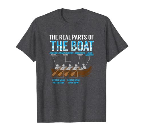 T-shirt de presente The Real Parts Of The Boat Rowing t-shirt, Azul