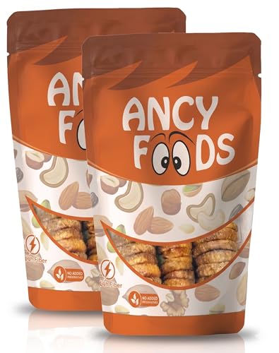 Image of Ancy Dried Anjeer 500 Grams (250 Grams X 2) - Dried Figs | Rich Source of Calcium and Iron for Strong Bones and Energy | Packed with Energy to Support Kids' Learning, Adults' Productivity, and Elders' Strength | Long Shelf Life Packaging
