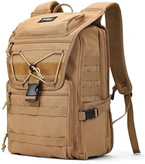 XINCADA Canvas Travel Backpack 17 Inch Laptop Backpack for Men High Density Carry On Backpacks Hiking Rucksack Flight Approved