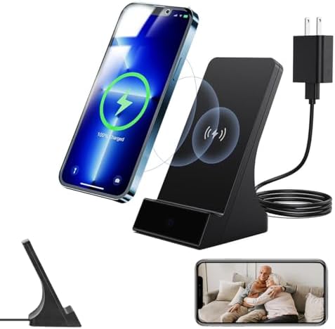 Lizvie Phone Charger Camera,1080P HD Wireless Hidden Camera Motion Detection and Night Vision, SD Storage Loop - APP Remote Control and for Home/Office/Nanny Surveillance Security Indoor.