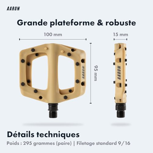 Pédales Dirt MTB durables avec roulement industriel étanche - 4