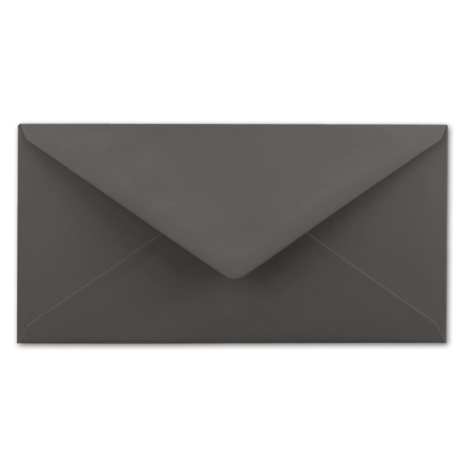 FarbenFroh by GUSTAV NEUSER 75 envelopes dark grey/anthracite DIN long 110 x 220 mm (11 x 22 cm) wet-glued without window Ideal for invitation cards FarbenFroh series - Image 4