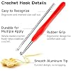 INSCRAFT 67 Pack Crochet Hooks Set, 13 PCS 2mm(B)-10mm(N) Ergonomic Soft Grip Crochet Handles Yarn Knitting Needles Kit with Case for Arthritic Hand, Crochet Starter Kit for Beginners and Lovers