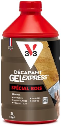 V33 Décapant gel express spécial bois 2L
