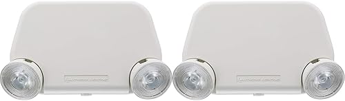 Lithonia Lighting EU2L REM M12 - Luz de emergencia con 2 lámparas LED, redonda, capacidad remota, color blanco (paquete de 2) disponible en Yaxa Venezuela