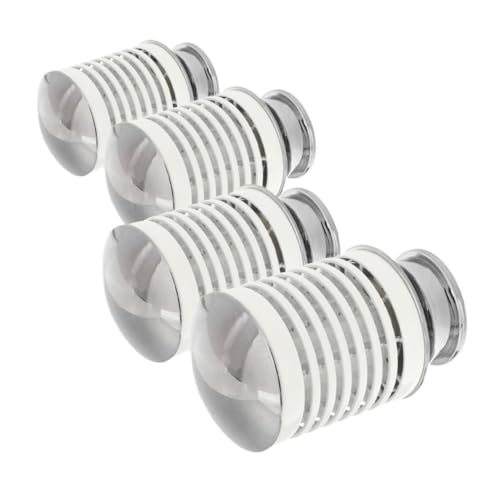 Happyyami Elegant Roman Rod Finials Aluminum Alloy Finials for Door Curtain Poles Home Curtain Replacement