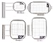 Produktbild Stickrahmen 4er-Set für Brother Innovis 6000D, 4000/D, 2500D, 1500/D, 800e,1500,2600,V3,V5,V7,XV,1,1e