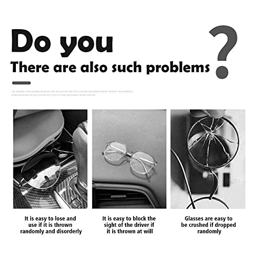 Plgebr Suede Car Glasses Case Auto Sun Visor Glasses Sunglasses Clip Card Ticket Accessories Storage Multi-Function Auto #TOP7