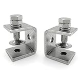 304 Stainless Steel C Clamp, 16-30Mm Tiger Clamp Heavy Duty Woodworking U Clamp Set with Stable Wide Jaw Opening & Protective Pads for Welding/Carpenter(2 Pcs)