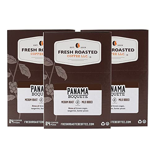 Fresh Roasted Coffee, Panama Boquete, Medium Roast, Kosher, K-Cup Compatible, 72 Pods #TOP24