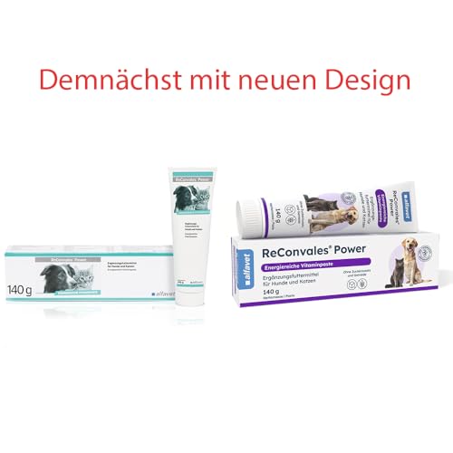 alfavet ReConvales Power, Doppelpack, Ergänzungsfuttermittel für Hunde und Katzen, Päppelpaste bei Untergewicht, Tube, 2 x 140 g
