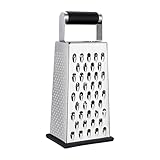 Rallador de - Acero Inoxidable con Mango Antideslizante - Rallador de Queso y Cortador de Alimentos - para Vegetales Zanahoria Jengibre Patatas Preparación de Comidas Hogar