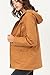 MBJ WJC1845 Women's Zip Up Safari Military Anorak Jacket with Hood Drawstring M CAMEL