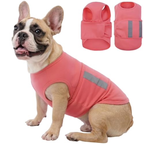 Image of Dog Anxiety Calming Vest, Gentle Compression Anxiety Suit for Dogs | Breathable Dog Calming Wrap for Separation Anxiety, Lightning, Storms, Fireworks, Vet Visits, Pink S