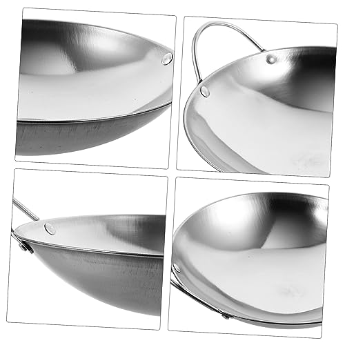 Wok de acero inoxidable doble asa Mobestech 2 piezas miniatura 4