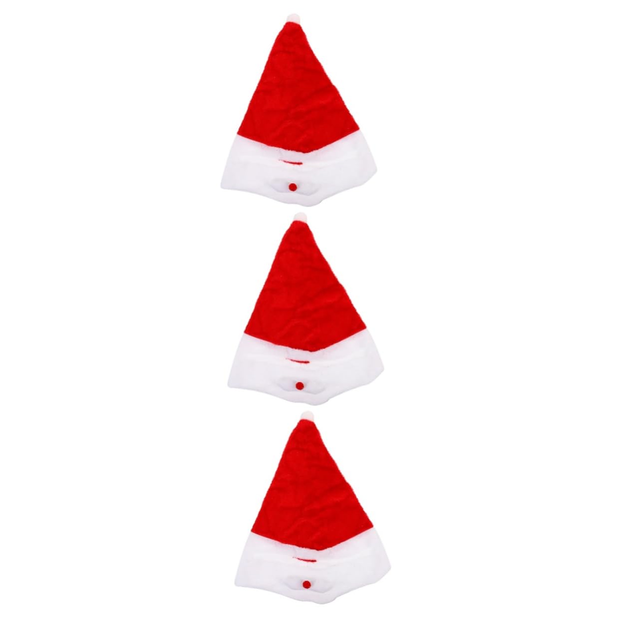 MAGICLULU 3 Pièces Chapeau père noël bonnet noel bonnet de noel fourniture de casque housse de casque de ski couverture d'eau de chapeau de décor de velours rouge