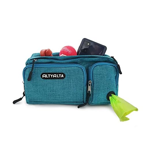 ALTYALTA EZ Dog Walking Fanny Pack, Dog Training Treat Pouch, Easily for Walking with Dogs, Belt Bag and Waste Bag Dispenser Dog Lovers Gifts for Women
