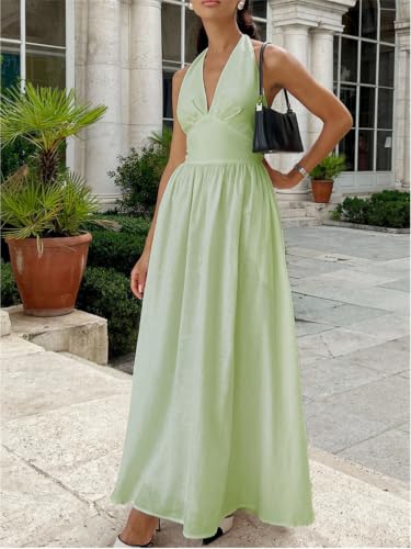 Robe longue dos nu taille basse qui affine la silhouette