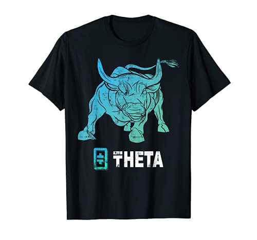 Theta Crypto BULLRUN Blockchain Crypto Token / Moneda Camiseta