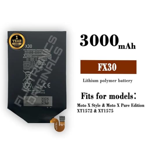 Image of FX30 Battery for Motorola X Style XT1575 XT1572 Battery with 1 Year Warranty**** (X150)