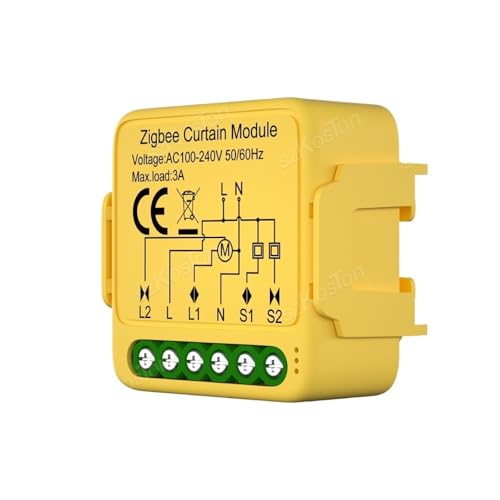 Interrupteur connecté Zigbee Tuya pour volet roulant et rideau électrique