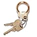 Sleek Brass Bottle Opener Key Chains Creative EDC Belt Loop Keychains with Stainless Steel Ring