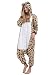 Pijama Animal Entero Unisex para Adultos con Capucha Cosplay Pyjamas Leopardo Oso...