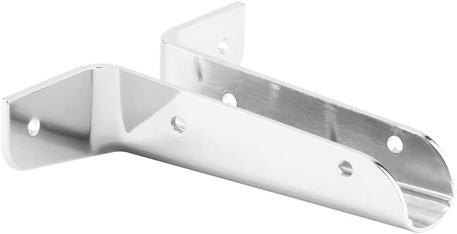 Prime-Line 656-6440 Wing Urinal Bracket, 1 in. x 12 in., Zamak, Chrome Plated, with Fasteners (Single Pack)