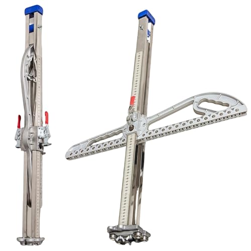 Drywall Cutter, Hand Push Gypsum Cutter Tool, Aluminum Alloy, Adjustable, Dual Positioning for Professional and Efficient Cutting