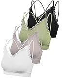 🎀Hervorragende Passform: Eine Größe passt am besten. Das Paket enthält 4 BH-Teile in 4 Farben, eine ausreichende Menge und verschiedene Farben ermöglichen es Frauen und Mädchen, sich im täglichen Leben zu verändern und mit verschiedenen Kleidungsstücken zu kombinieren.