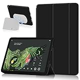 Miimall Coque pour Google Pixel Tablet Etui de Protection en Cuir Portable Ultra-Mince Résistante à l’Usure Aux Chutes Housse de Protection pour Google Pixel Tablet 2023 (Noir)