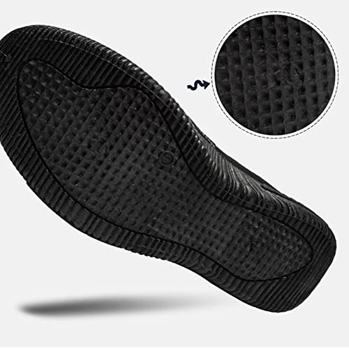 Martial Art Tai Chi Kung Fu Shoes, Men's Fashionable Slip-On Chinese Traditional Old Beijing Breathable Canvas Shoes, Comfortable Non Slip Rubber Sole, Soft in Line with Modern Aesthetics4