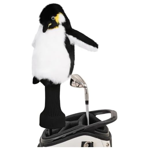 LZFAN Golf Club Covers for Woods and Drivers Funny Driver Headcover Animal Golf Club Head Covers Golf Gifts for Men Women Plush Penguin