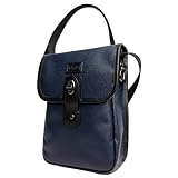 SF-350C 森野帆布 レトロクラシック フラップロックショルダーバッグ レトロネオスタイル ショルダーバッグ 日本製 MADE IN JAPAN 帆布 キャンバス 防水 軽量 メンズ 男性 (ネイビー×ブラック)