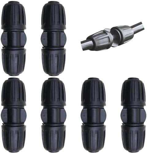 10 Pezzi Raccordi Diritti Per Irrigazione A Goccia – Connettori Per Tubo Da 16 Mm In PE – Giardino, Orto E Balcone – Facili Da Installare, Senza Attrezzi