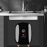 Mini Water Heater, electric tankless water heater 3000W Instant hot Water Heater with LCD Display fo