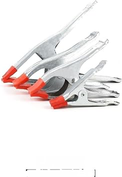 Professional Trigger Clamp Set 4 6 7 9 Inch Strong Spring Clamps for Woodworking Non Marring Pads(7)