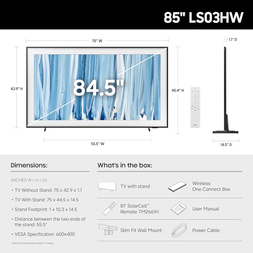 Samsung Frame TV 85 inch