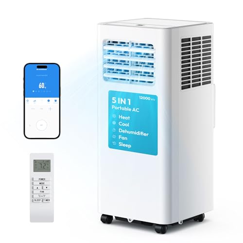 EUHOMY 12,000 BTU Portable AC Heater Combo