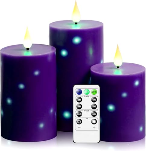 Bougies LED avec guirlande intégrée sans flamme à piles pour maison