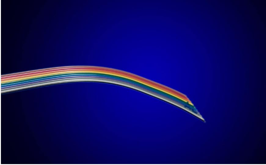 3583/40 MC005, Flat Cables 28AWG 40C UNSHLD 100ft Spool Multi