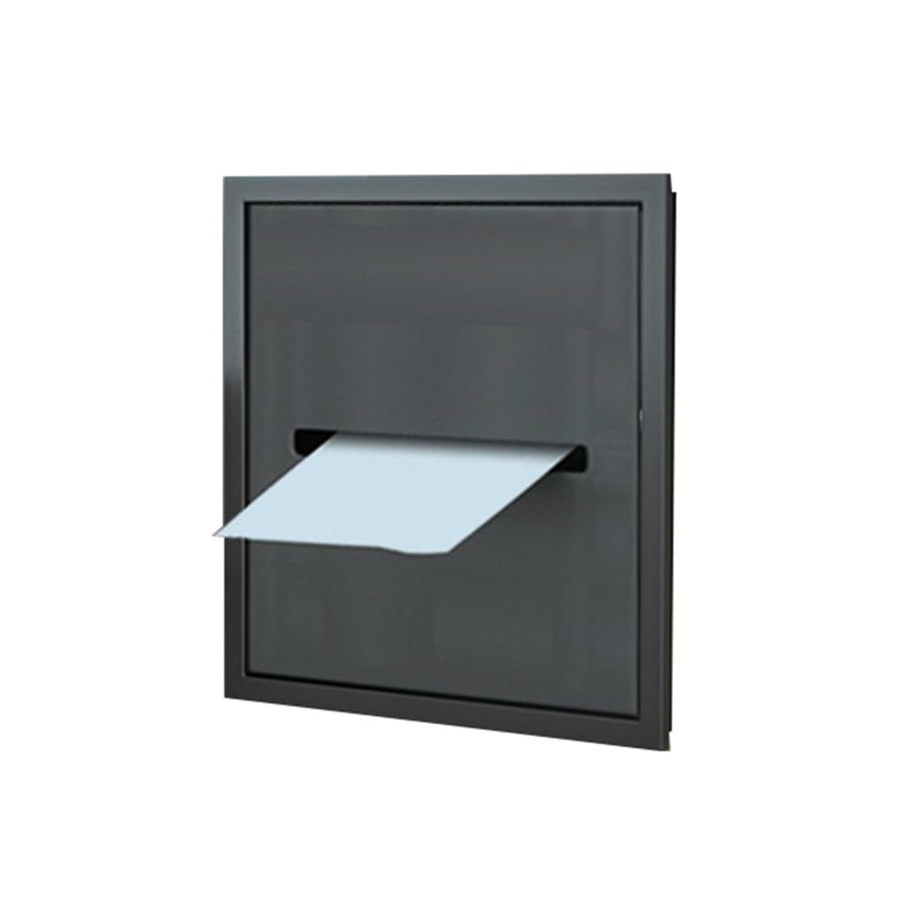Niche de douche en acier inoxydable noir encastrable de 20x20 cm
