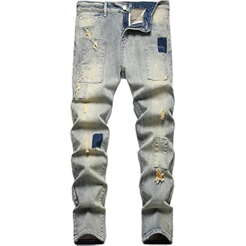 FREDD MARSHALL Men's Ripped Jeans Y1022 Cover