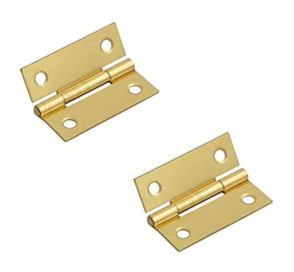 Merriway Brass Bh03833 (2 Pcs) Eb Steel Butt Hinge, Plated, 50 Mm (2 Inch) - Pack Of 2 Pieces