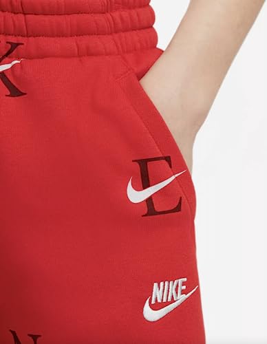 Nike Big Boys' Sportswear Club All Over Print Short Red4