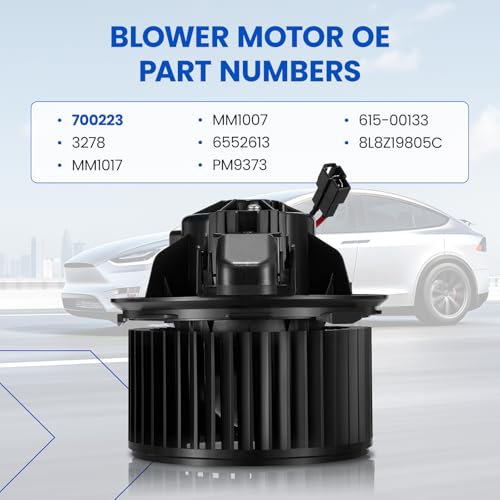 Image of HVAC Blower Motor 700223 Compatible with Ford F-250 F-350 F-450 F-550 Super Duty /Escape 2008-2010, Compatible with Mercury Mariner, PM9373 6552613 MM1017 A /C Blower Motor Assembly