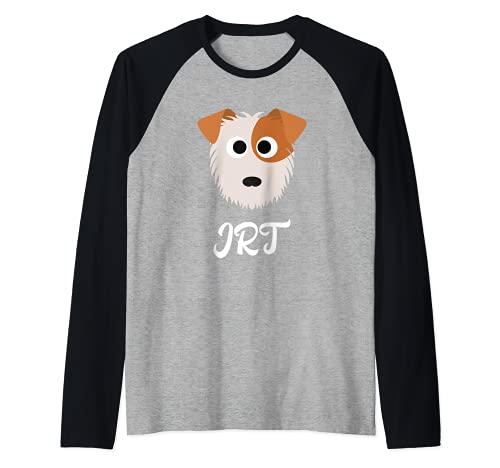 JRT - Jack Russel Terrier Raglan Baseball Tee, Black