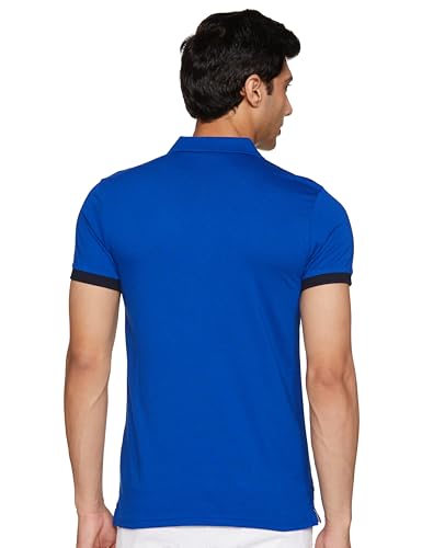 Image of United Colors of Benetton Men Cotton Solid Regular Fit Polo Shirt